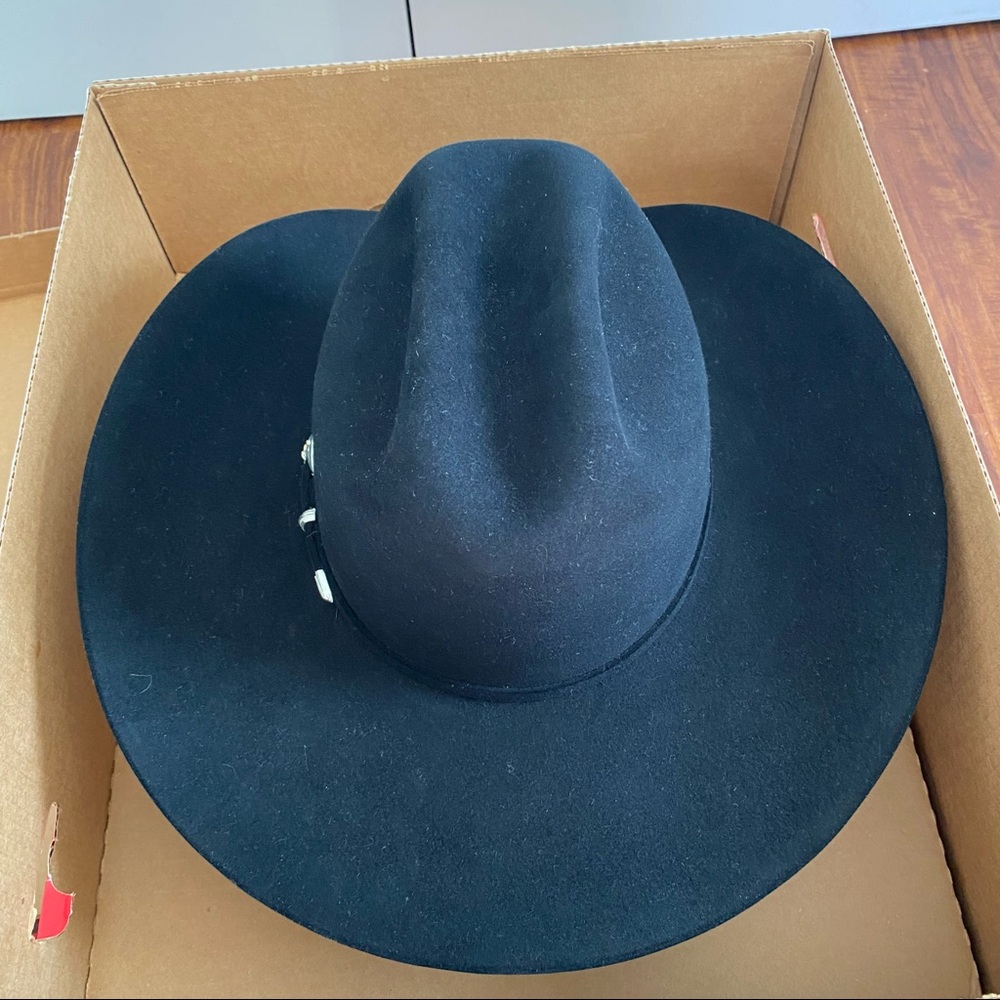 Stetson Black Felt Hat New 56/7